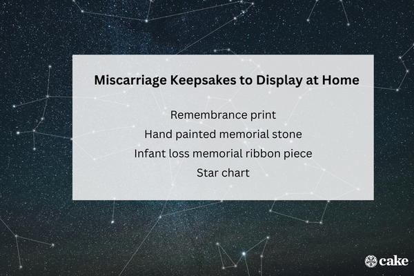 Miscarriage Keepapes to Display at Home